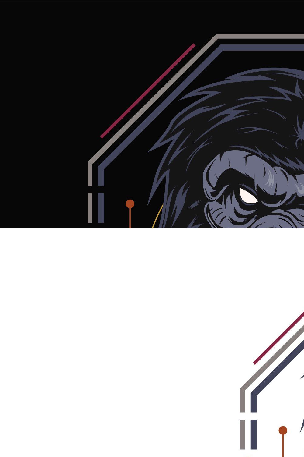 Mad gorilla emblem pinterest preview image.