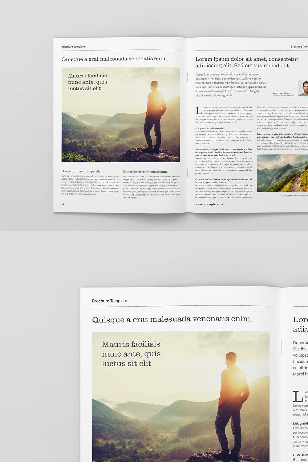 Magazine / Brochure Mockup Bundle pinterest preview image.