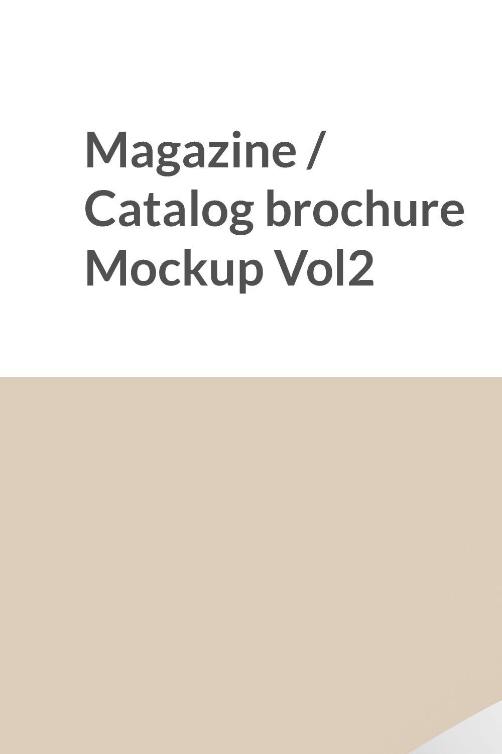 Magazine / Catalog Brochure Mockup 2 pinterest preview image.