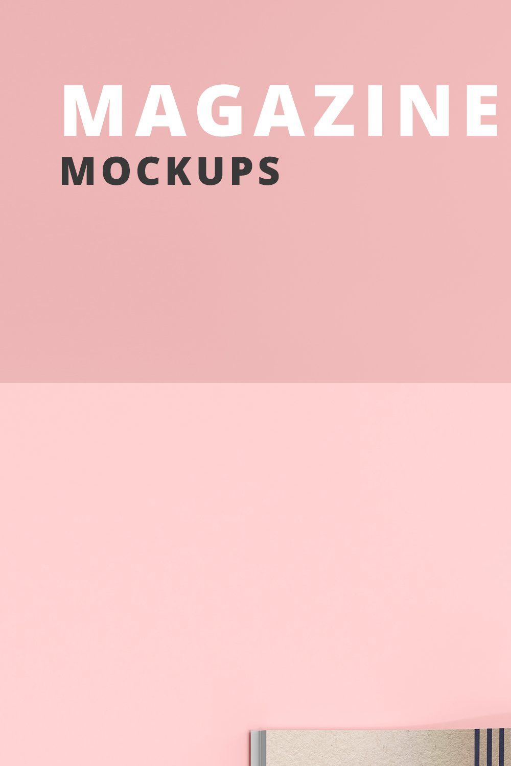 Magazine Mockups pinterest preview image.