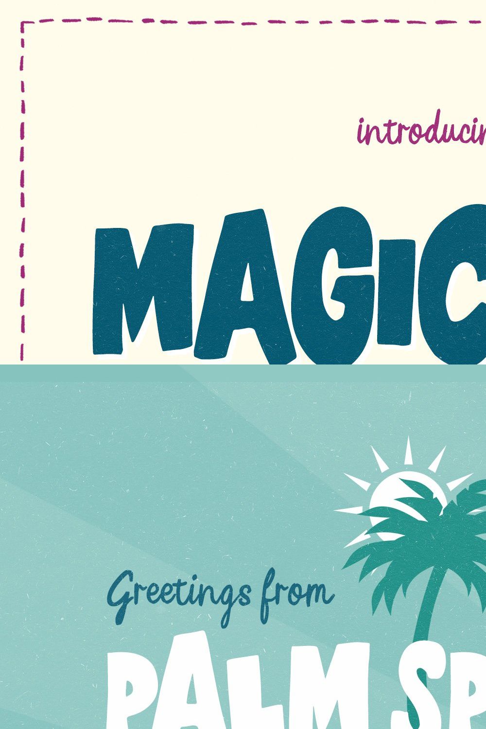 Magic Box - Handcrafted Fonts Bundle pinterest preview image.