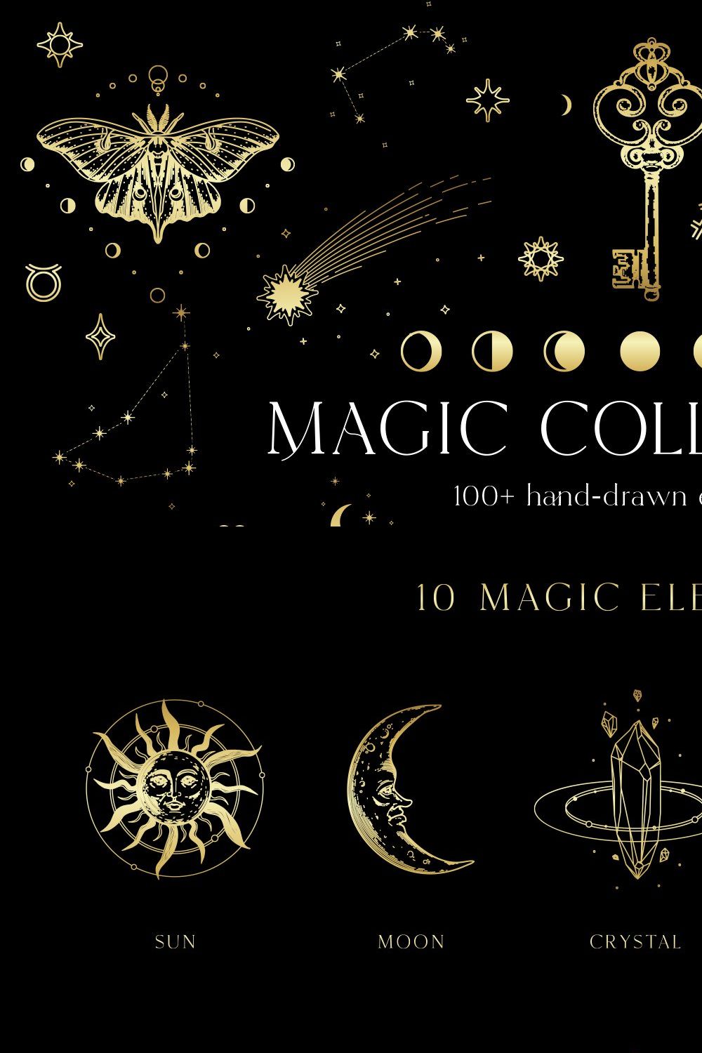 Magic Collection Set - Sun Moon Hand pinterest preview image.