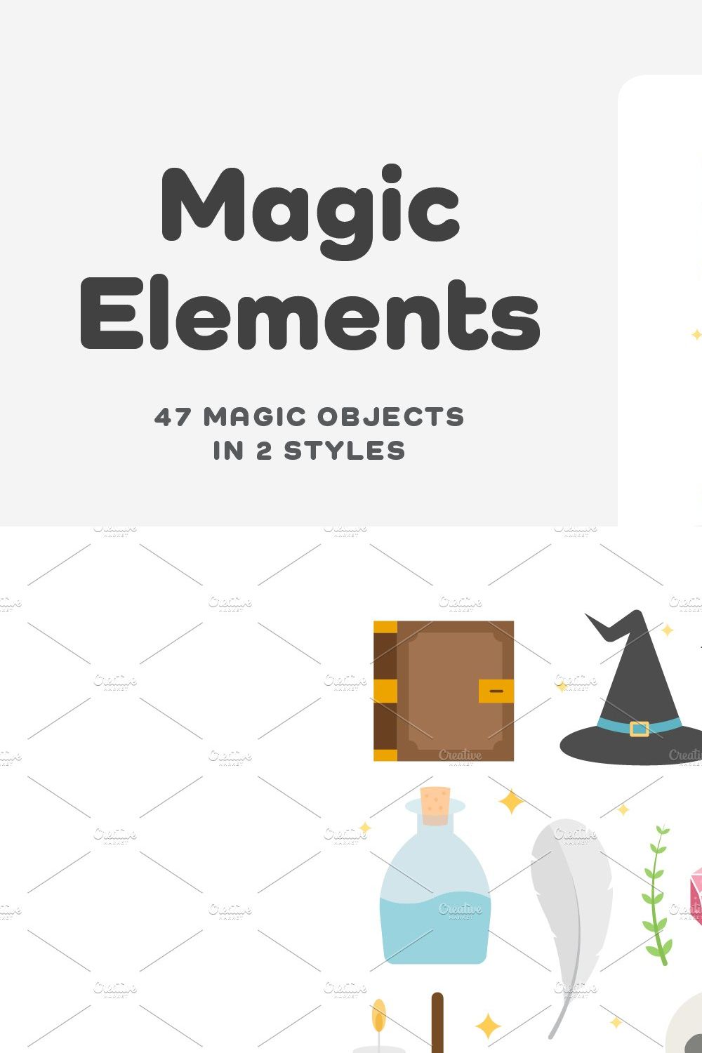 Magic Elements pinterest preview image.