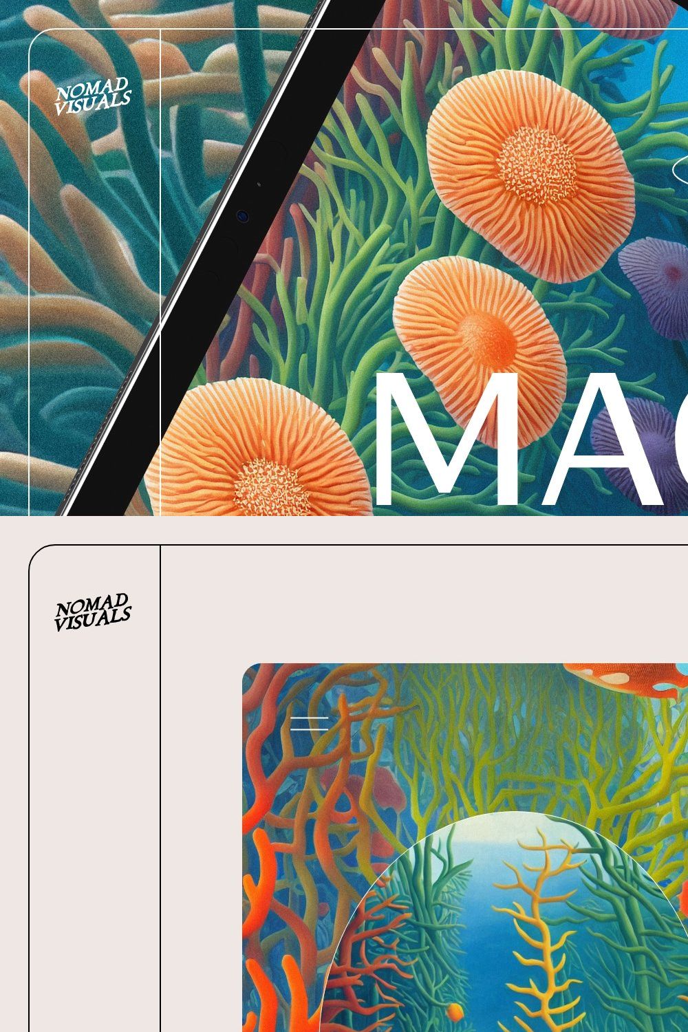 Magical Coral Reef pinterest preview image.