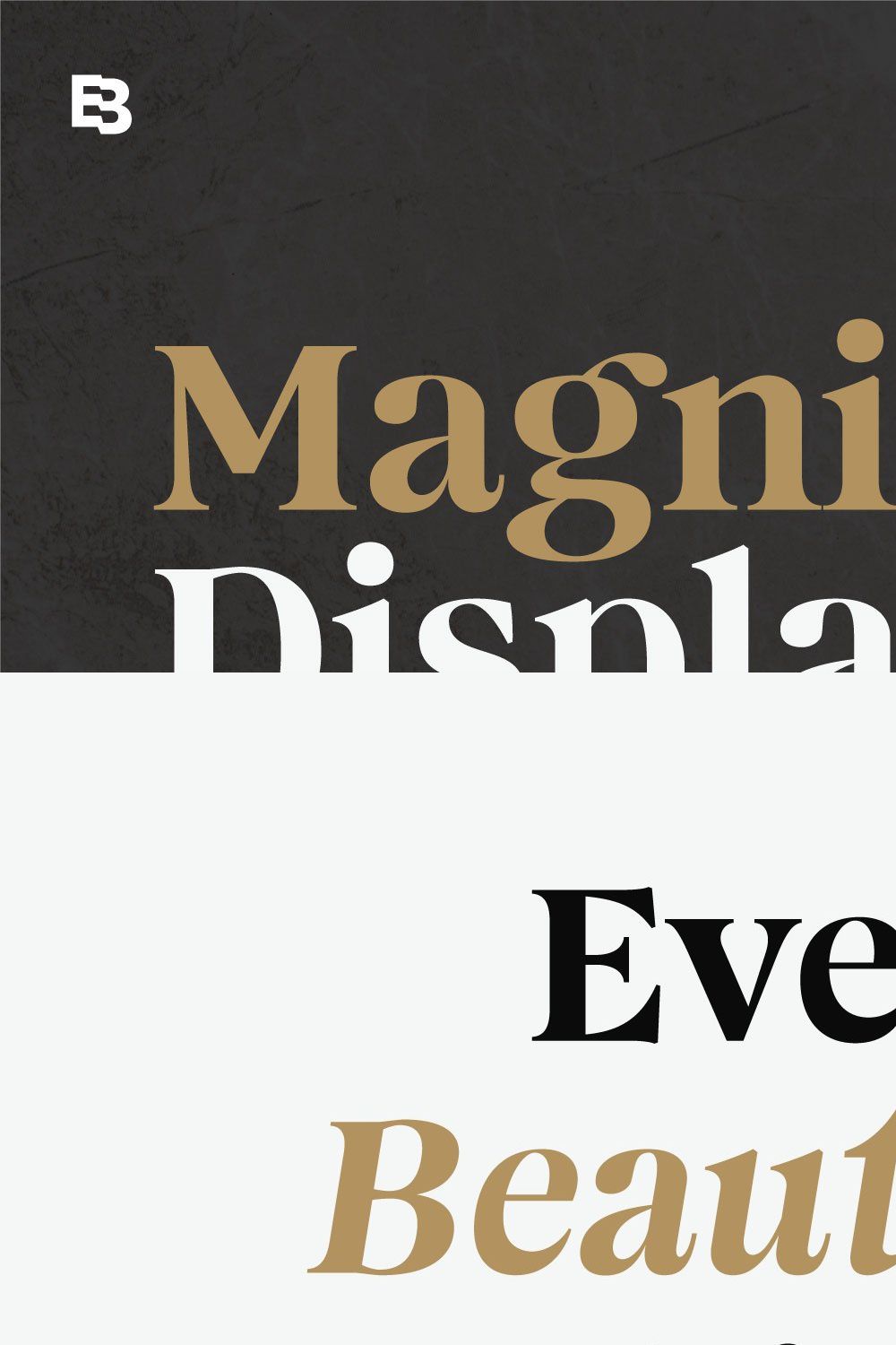 Magnivera; Display Serif Fonts pinterest preview image.