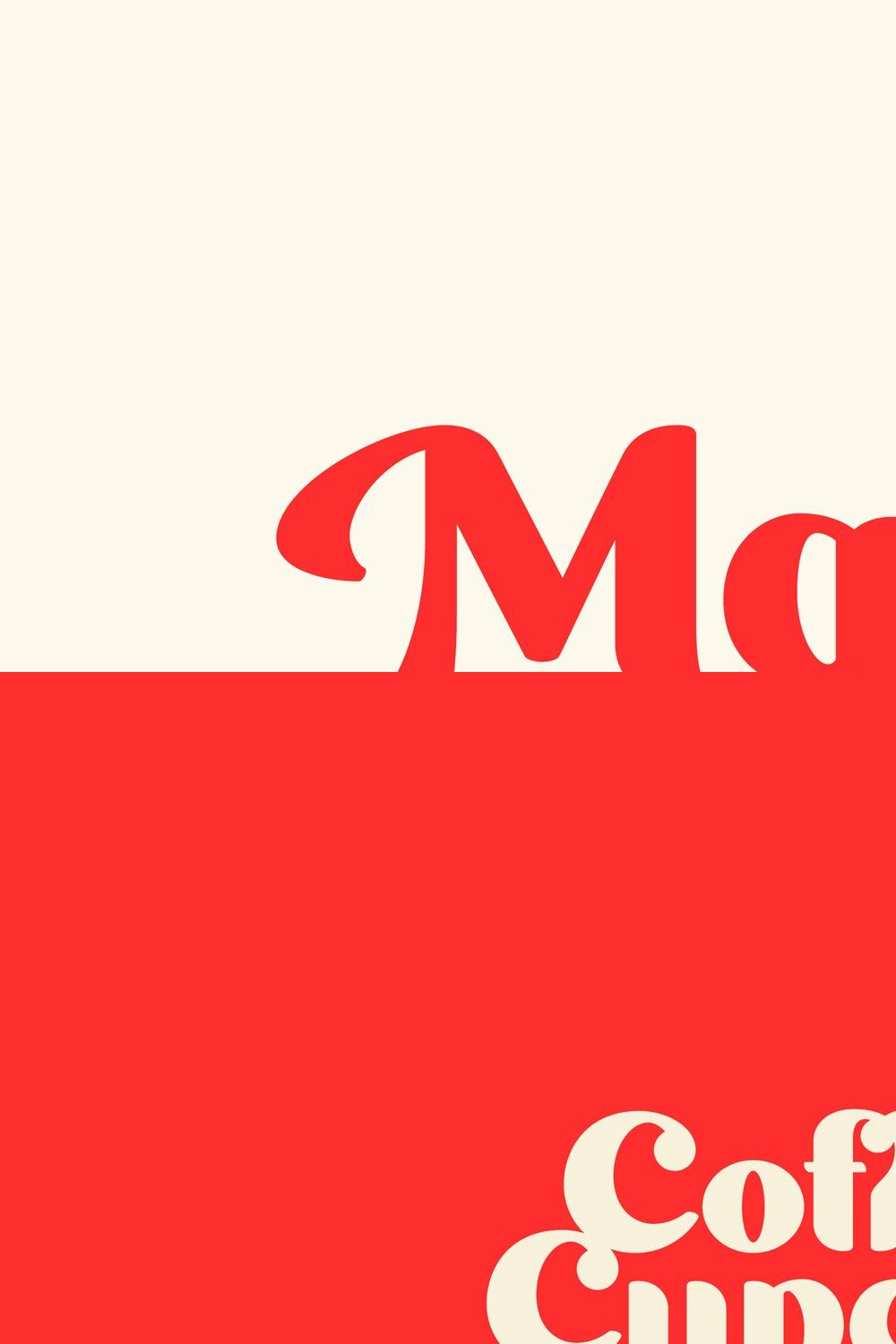 Maille - Bold Display Font pinterest preview image.