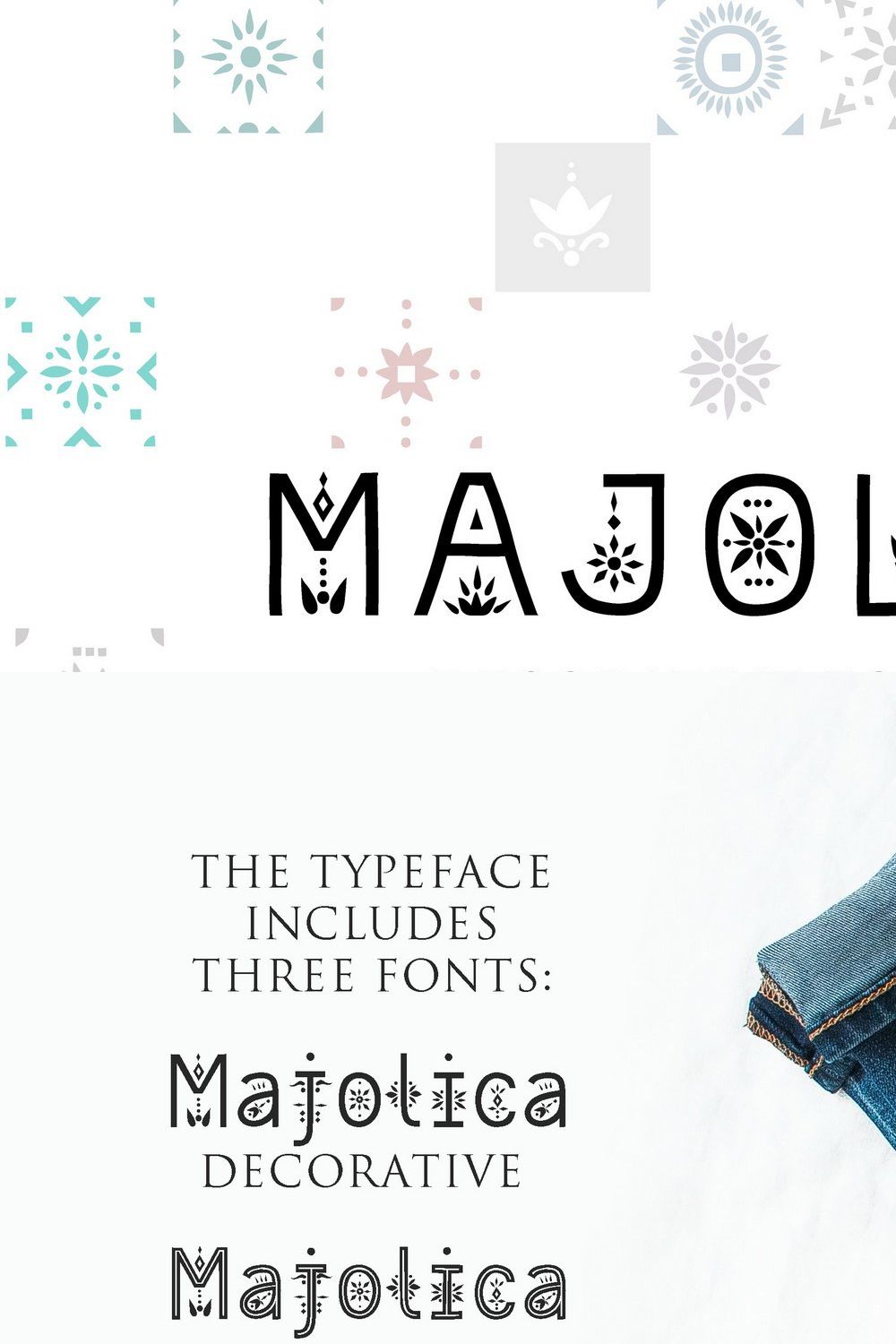 Majolica - Font Family pinterest preview image.
