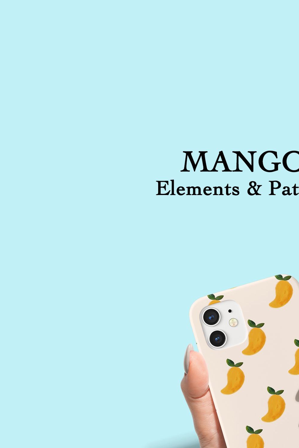 Mango Pattern pinterest preview image.