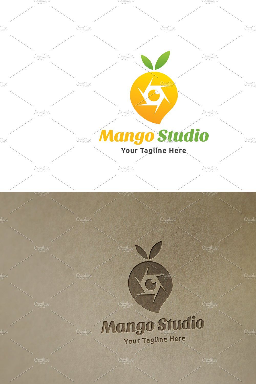 Mango Studio Logo pinterest preview image.