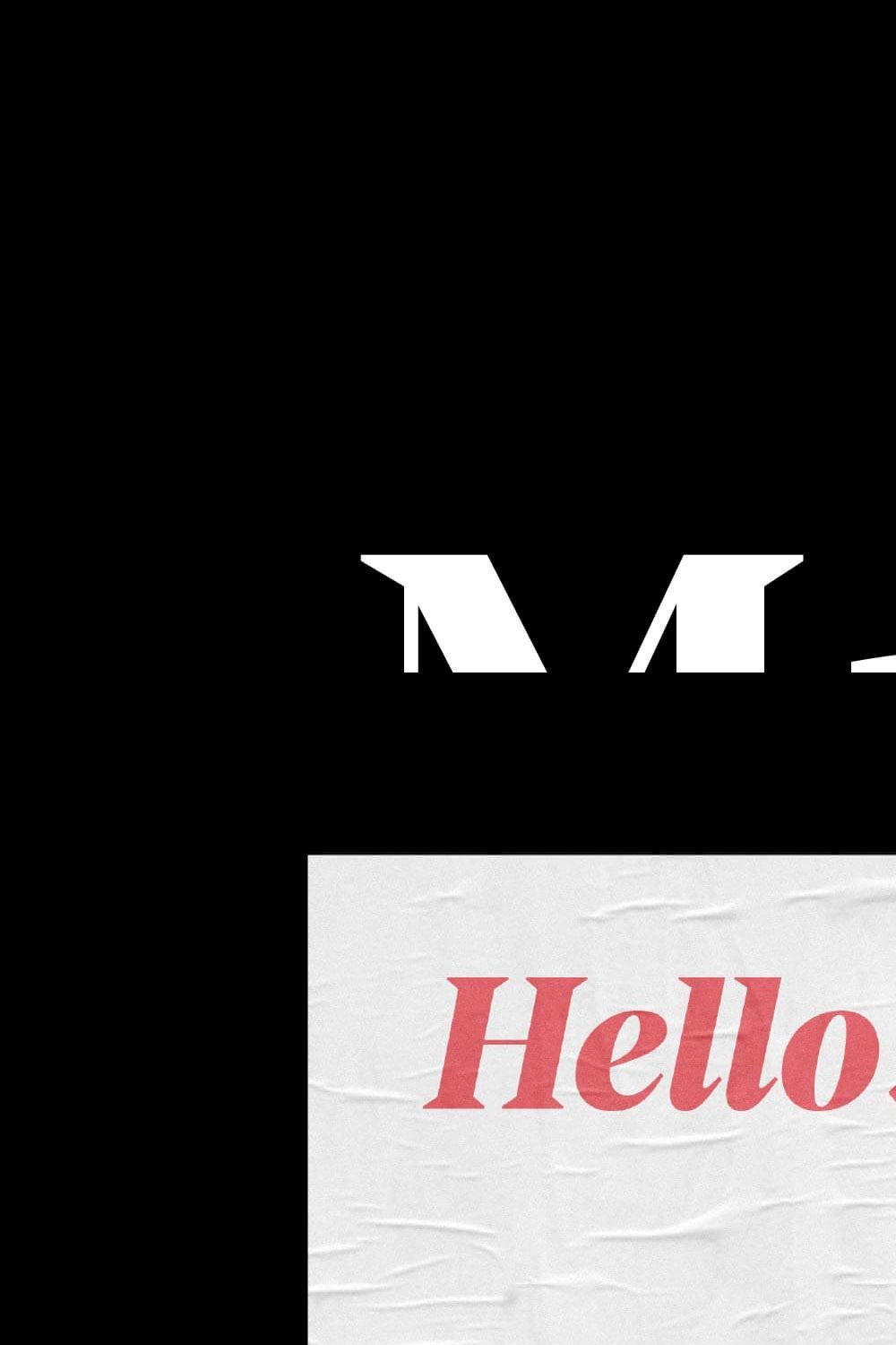 Manier – Sharp Serif Typeface pinterest preview image.