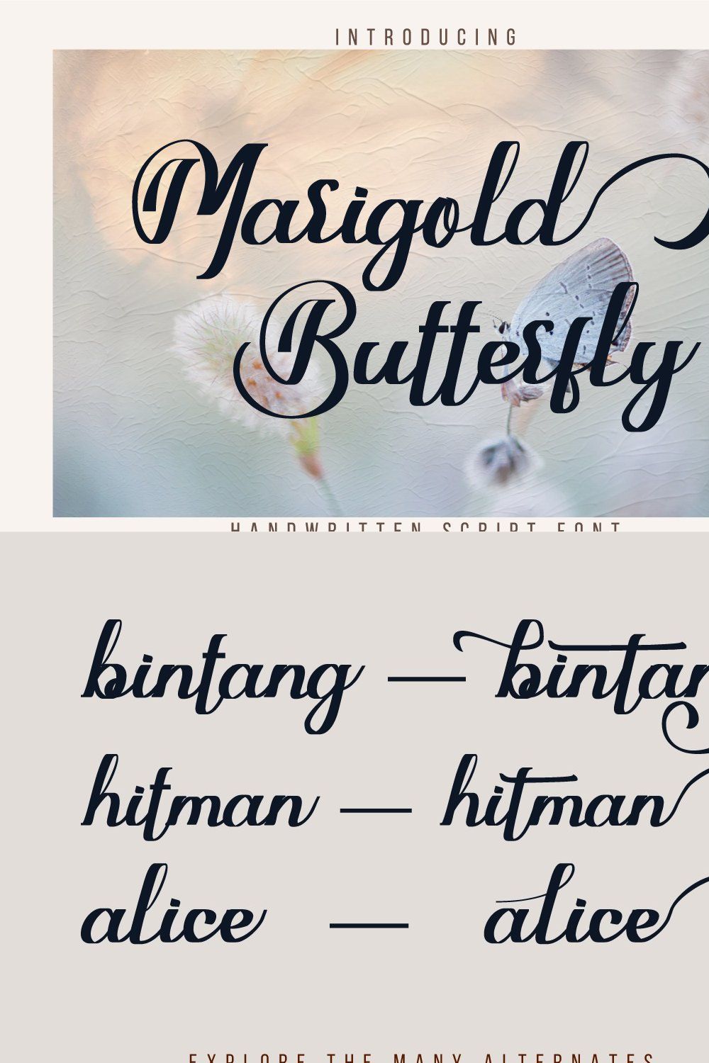 Marigold Butterfly pinterest preview image.