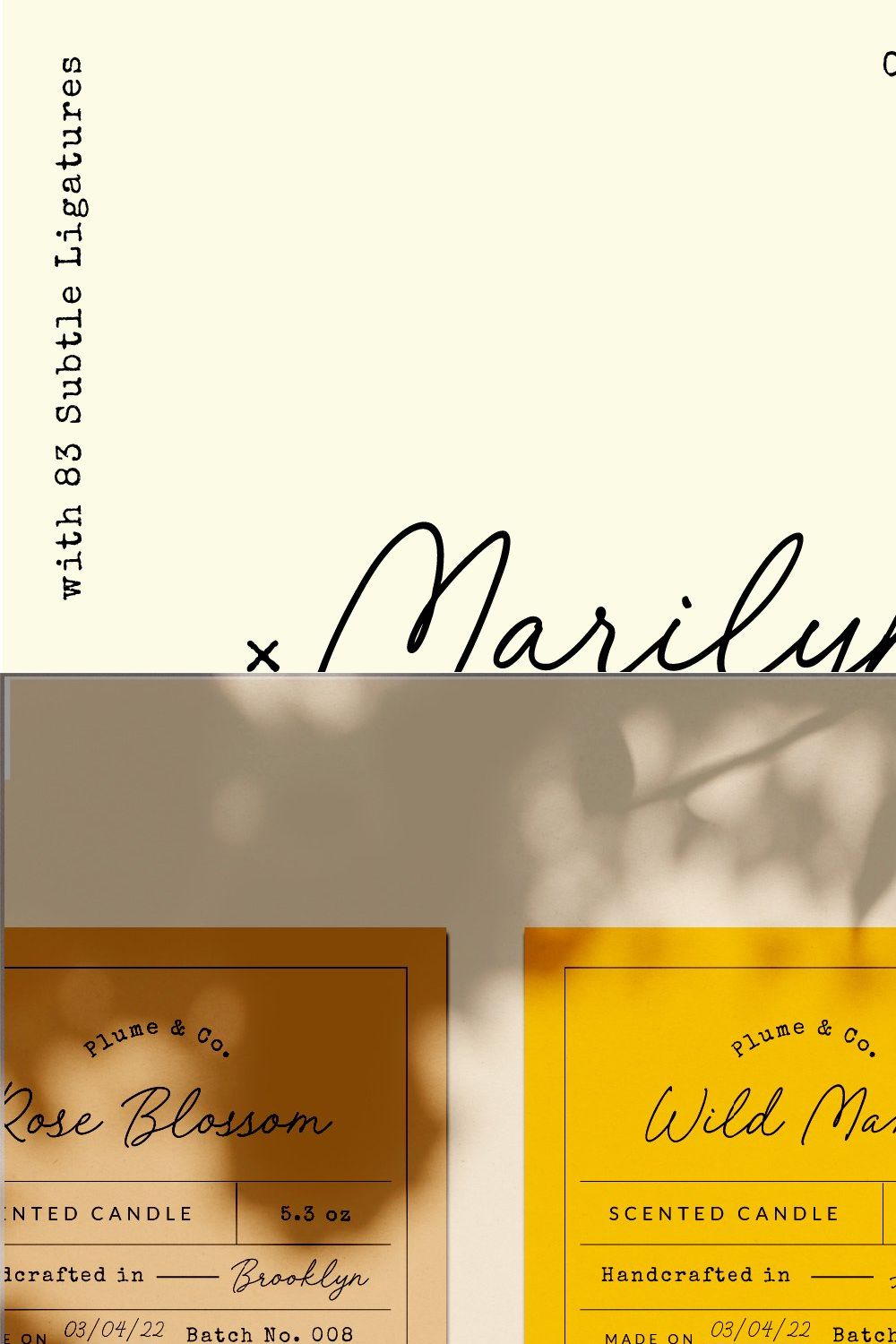 Marilyn Wilde Handwriting Script pinterest preview image.