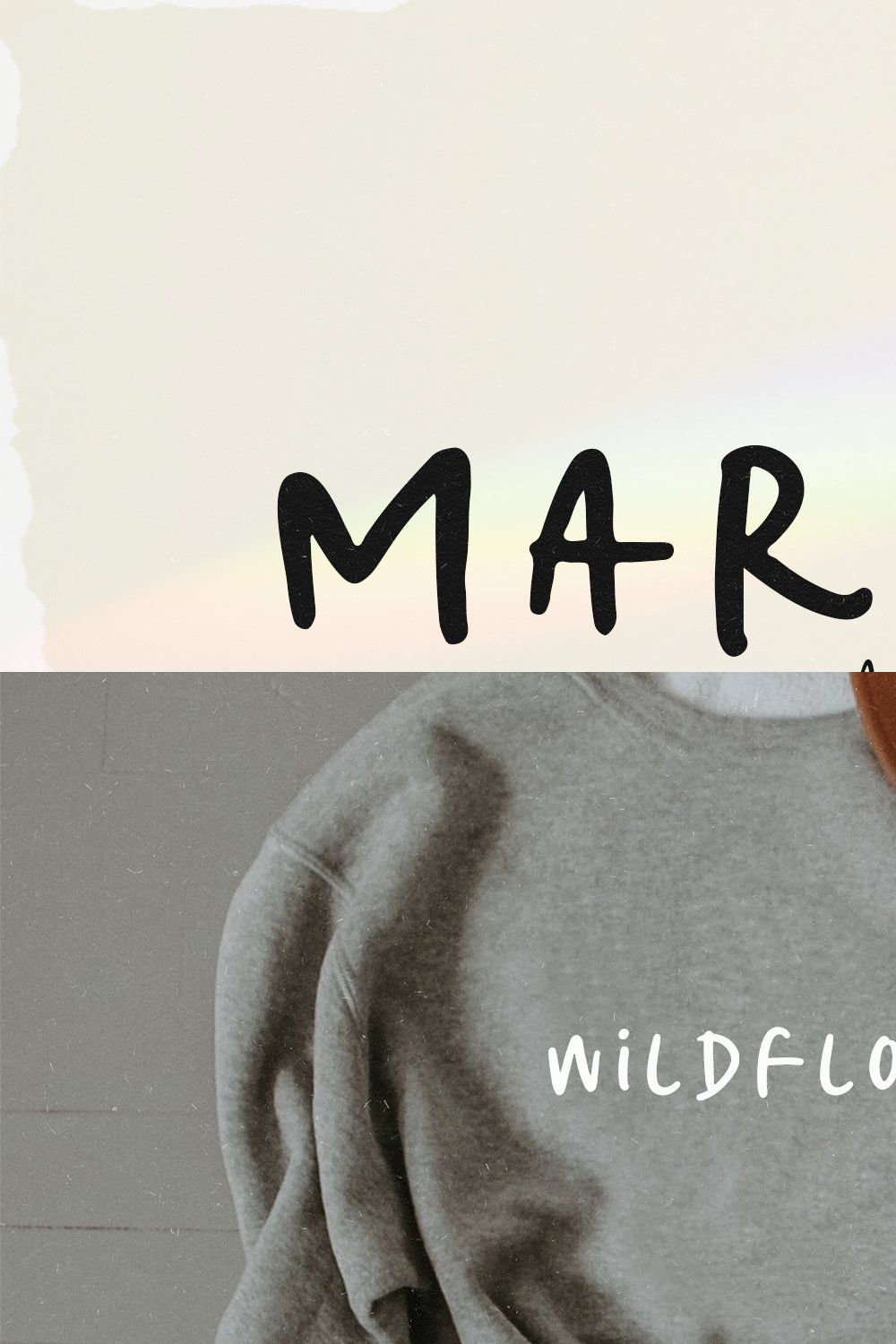 Market | Handwritten Font pinterest preview image.