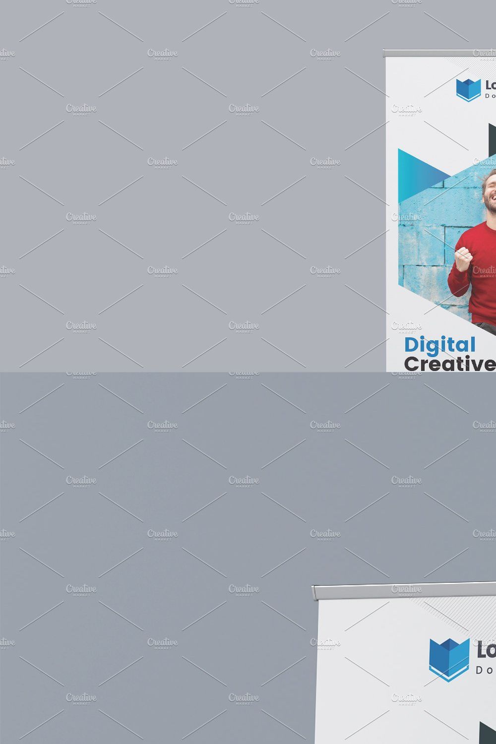 Marketing Roll Up Banner pinterest preview image.