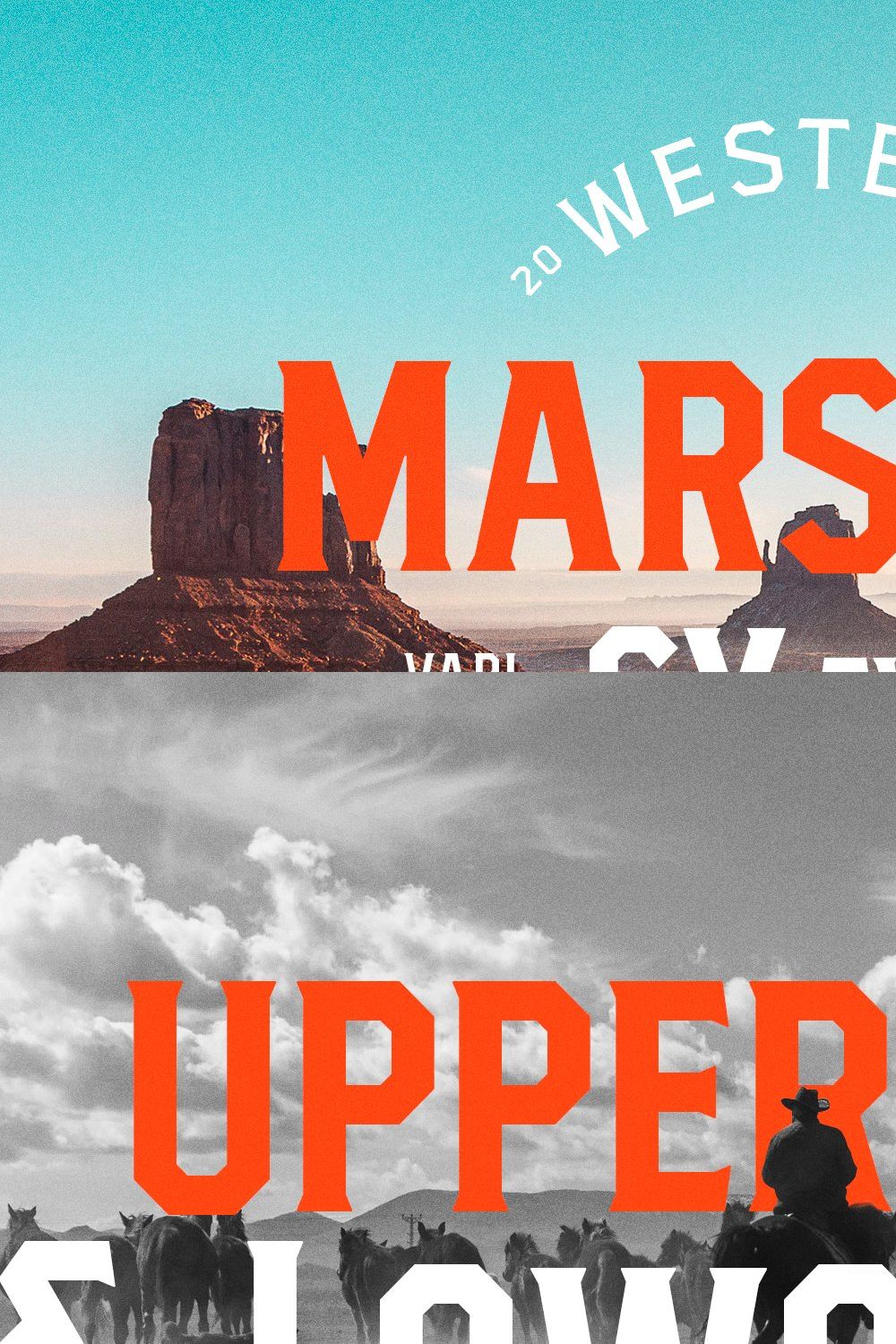 Marshal Variable Typeface pinterest preview image.