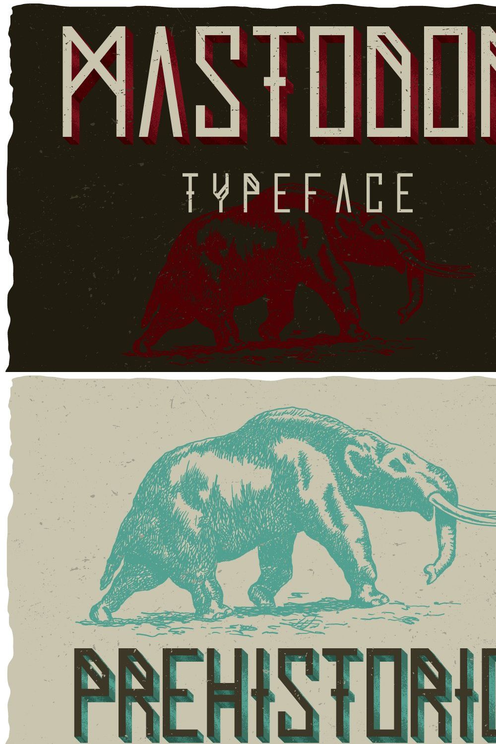 Mastodon Typeface pinterest preview image.