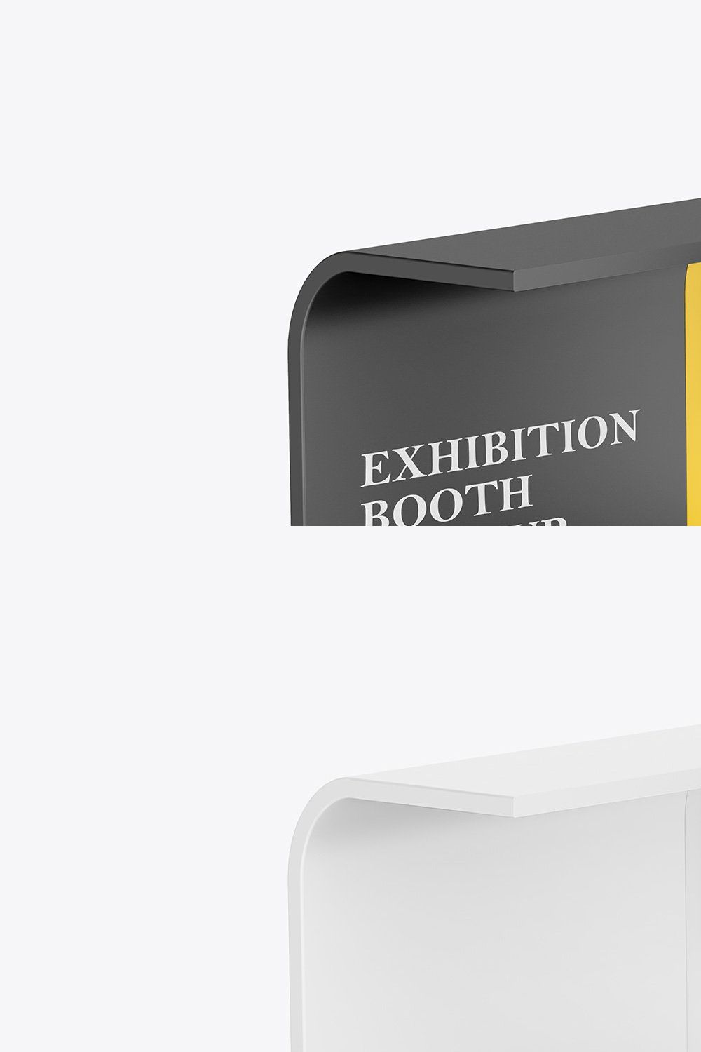 Matte Exhibition Booth Mockup pinterest preview image.