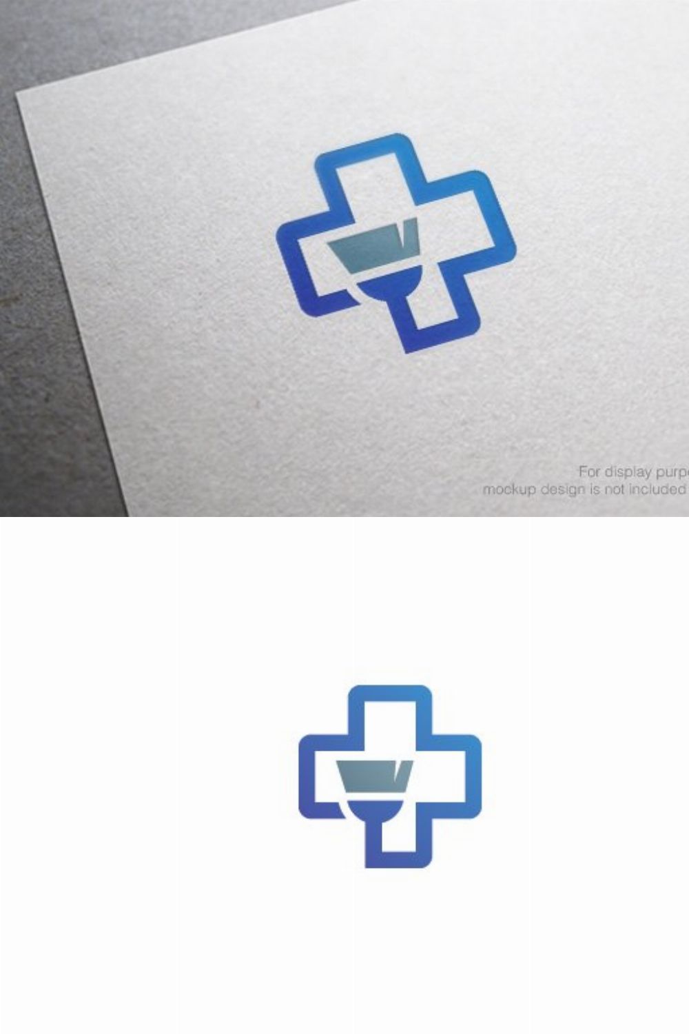 Medical Cleaning Logo pinterest preview image.
