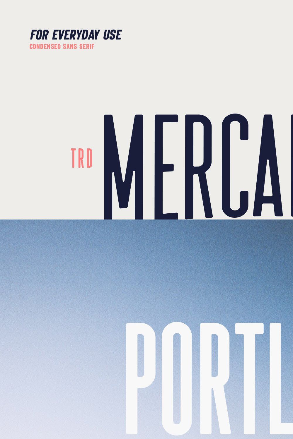 Mercantile Ultra Condensed pinterest preview image.