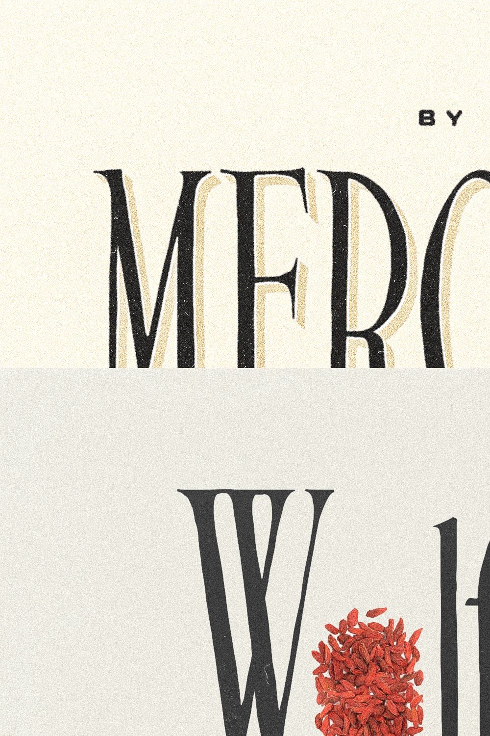 Merchande - Vintage Font Trio pinterest preview image.