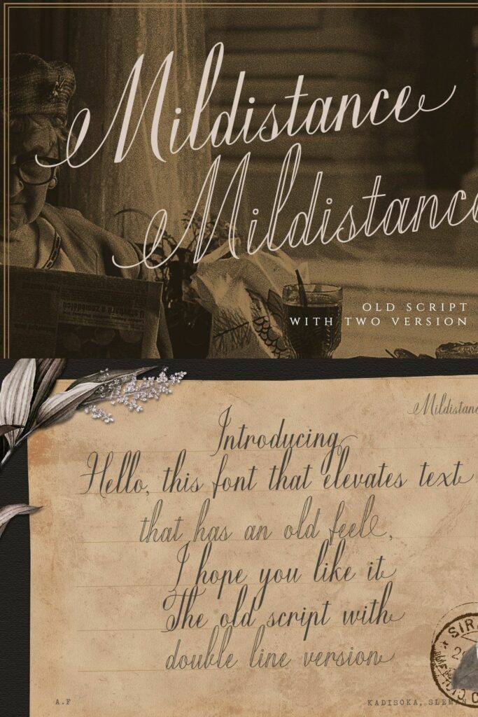 Mildistance - Old Script – MasterBundles