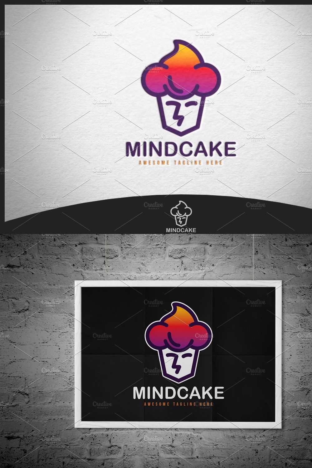 Mindcake Logo pinterest preview image.