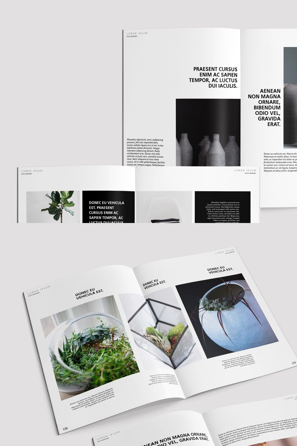 Minimal Portfolio | Catalog pinterest preview image.