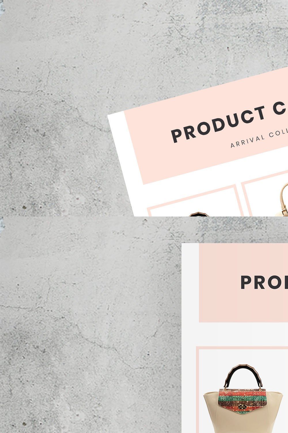 Minimal Product Catalog Template pinterest preview image.