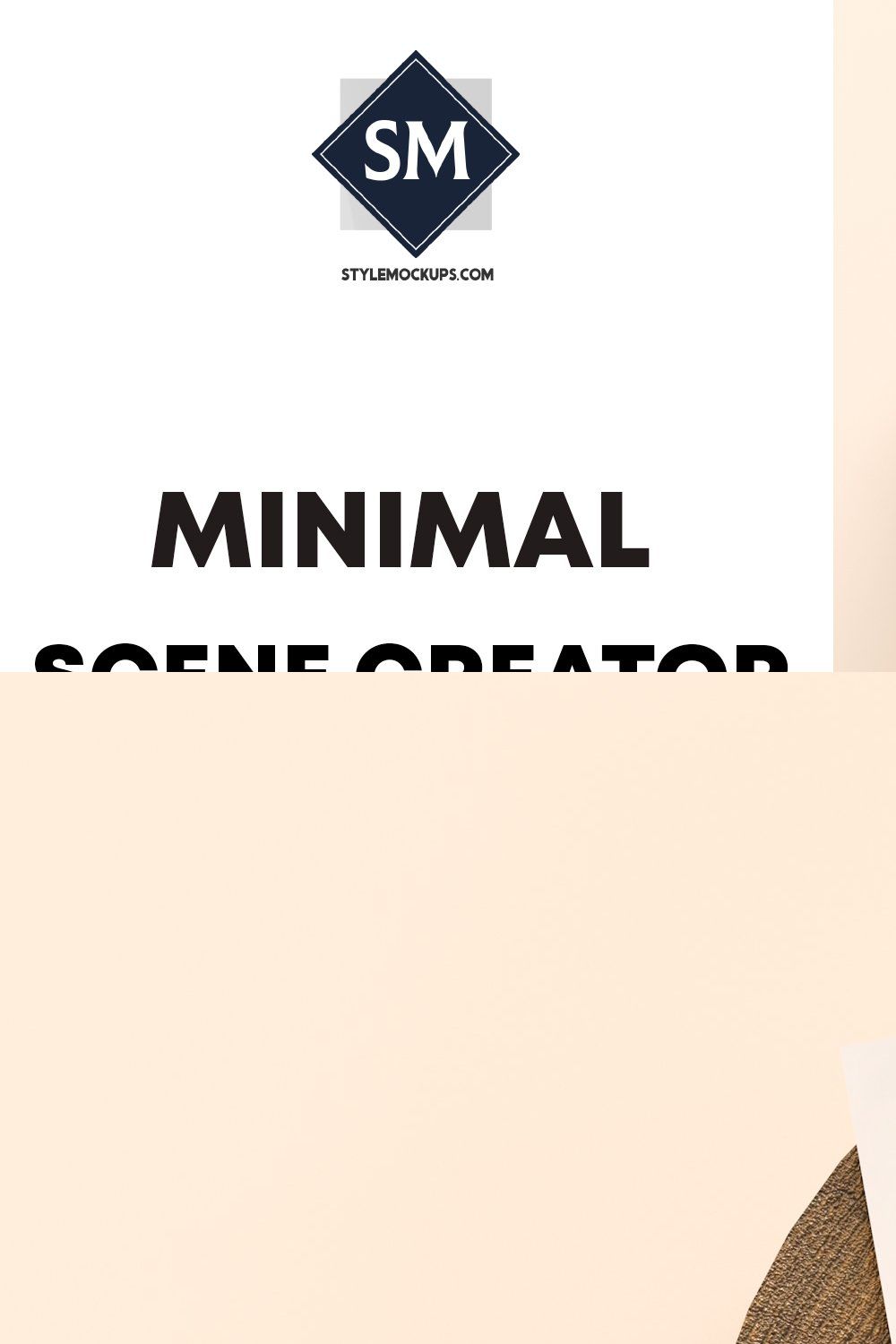 Minimal Scene Creator Mockups pinterest preview image.