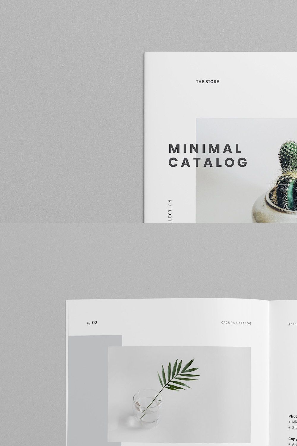 Minimal Square Catalog pinterest preview image.