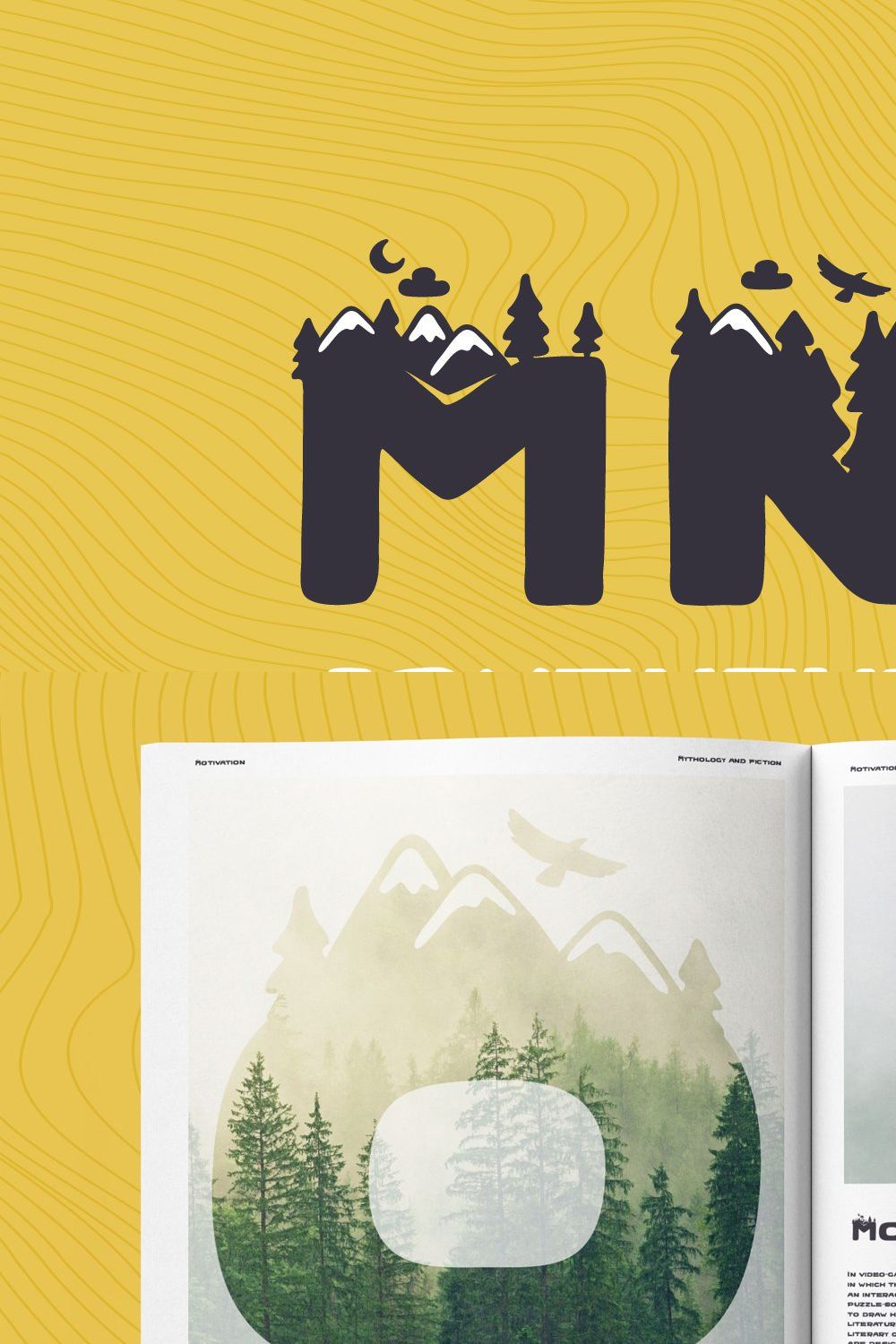 Mnt Adventure display font pinterest preview image.