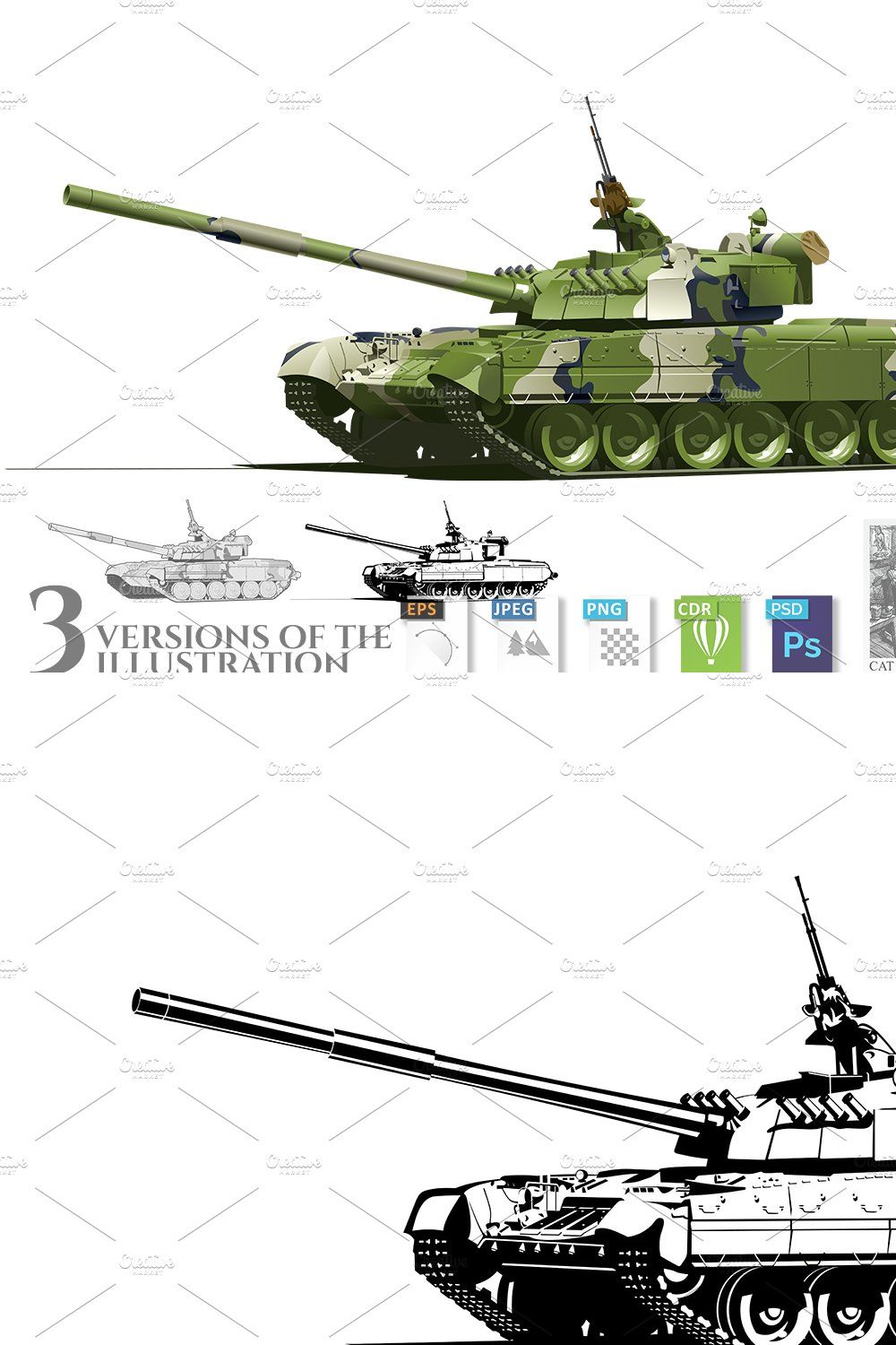 Modern heavy tank pinterest preview image.