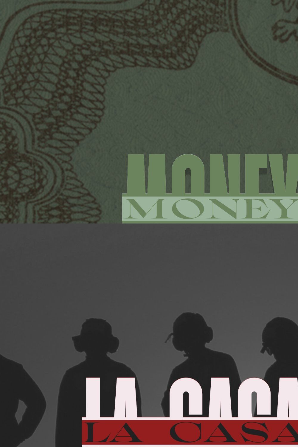 Money Machine – Six Cash Typefaces pinterest preview image.