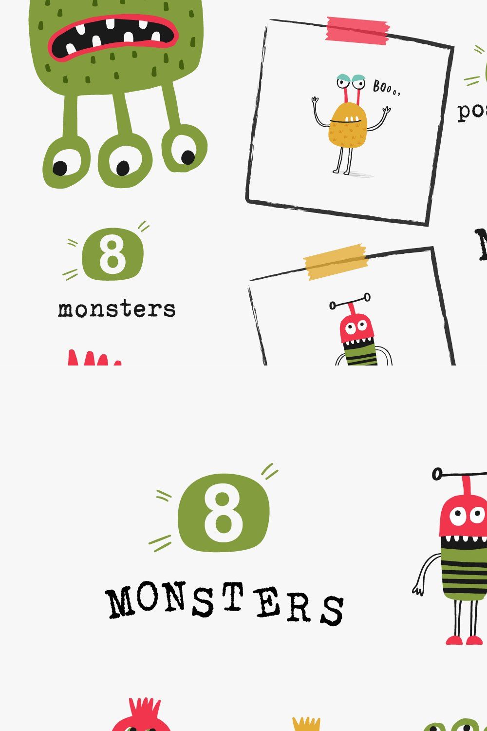 Monsters pinterest preview image.
