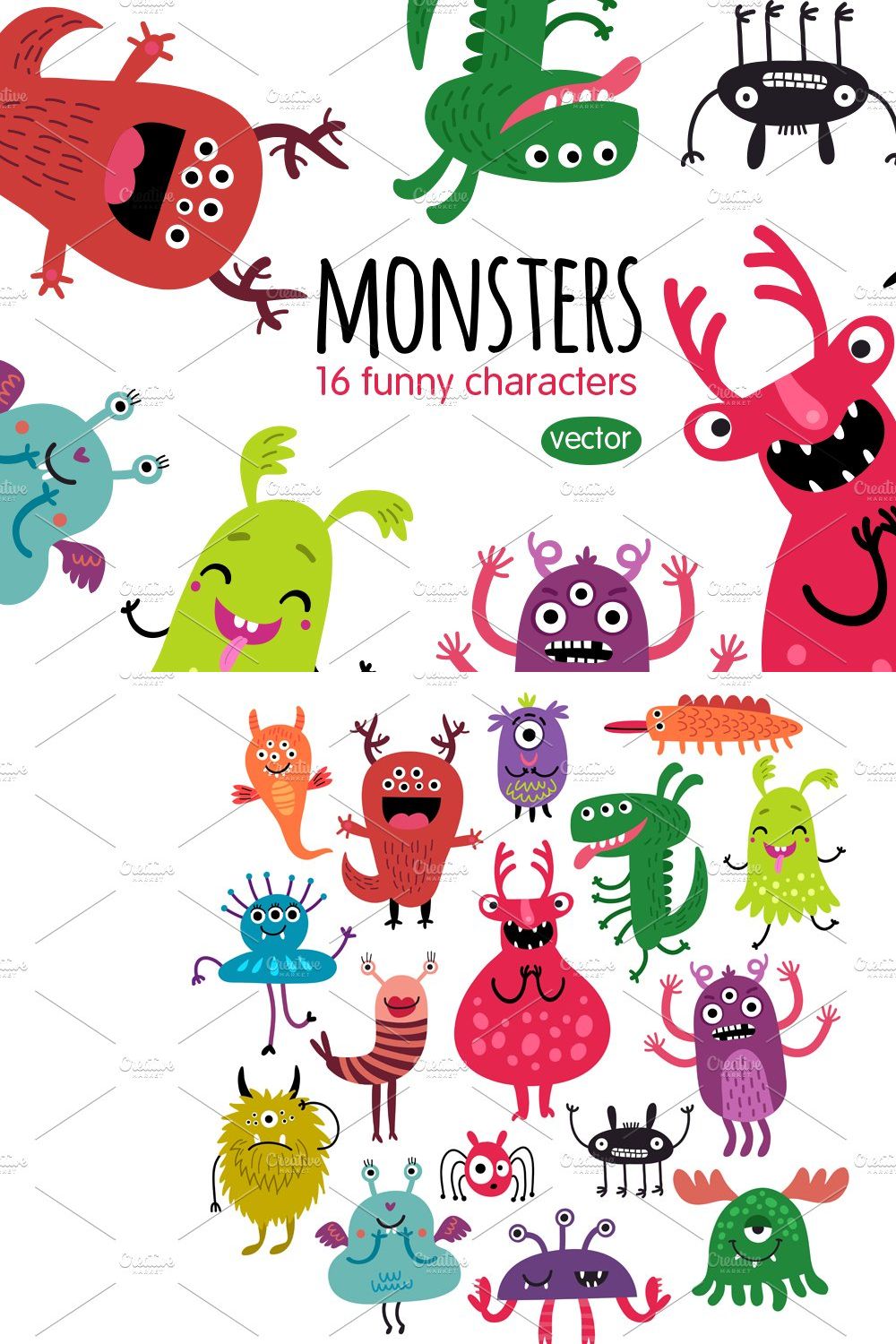 MONSTERS pinterest preview image.