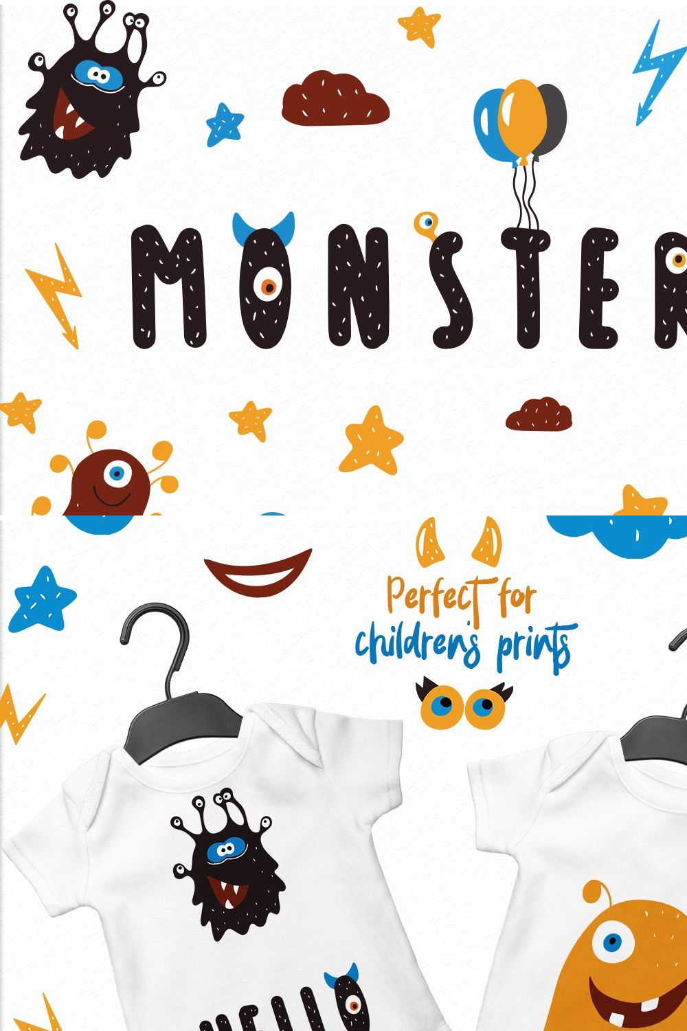 Monsters Vector clipart pinterest preview image.