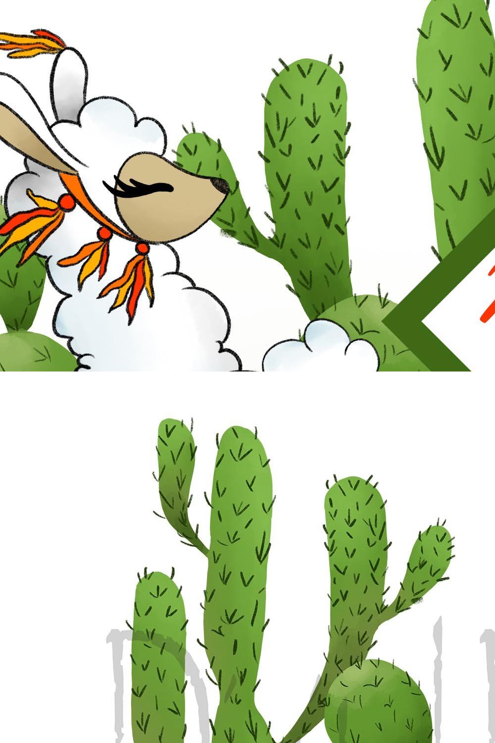 Mountain llama clipart pinterest preview image.