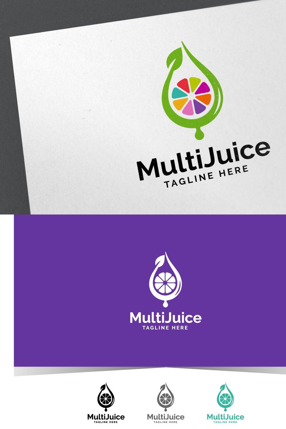 Multi Juice Logo pinterest preview image.