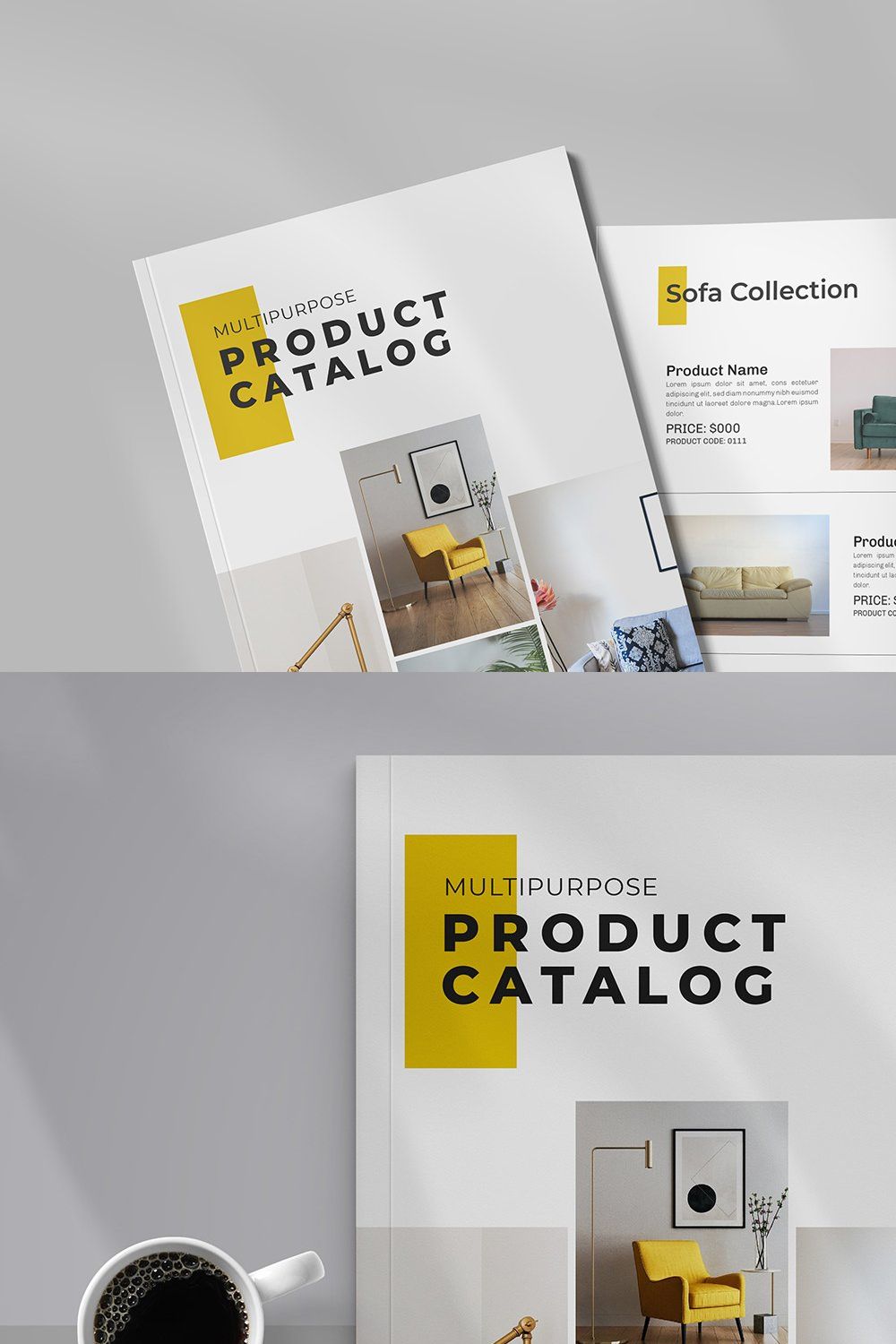 Multipurpose Product Catalog Design pinterest preview image.