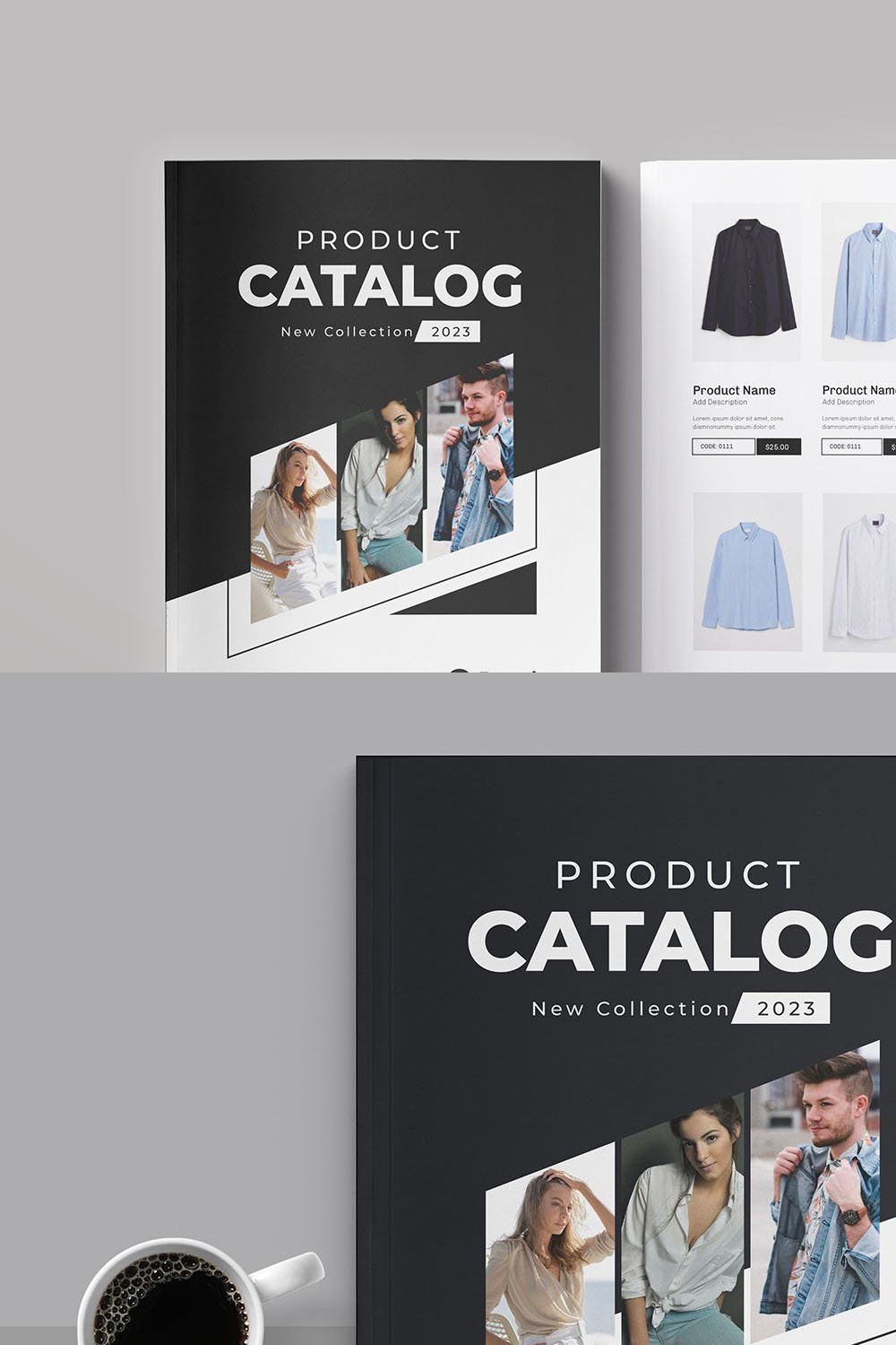 Multipurpose Product Catalog Layout pinterest preview image.