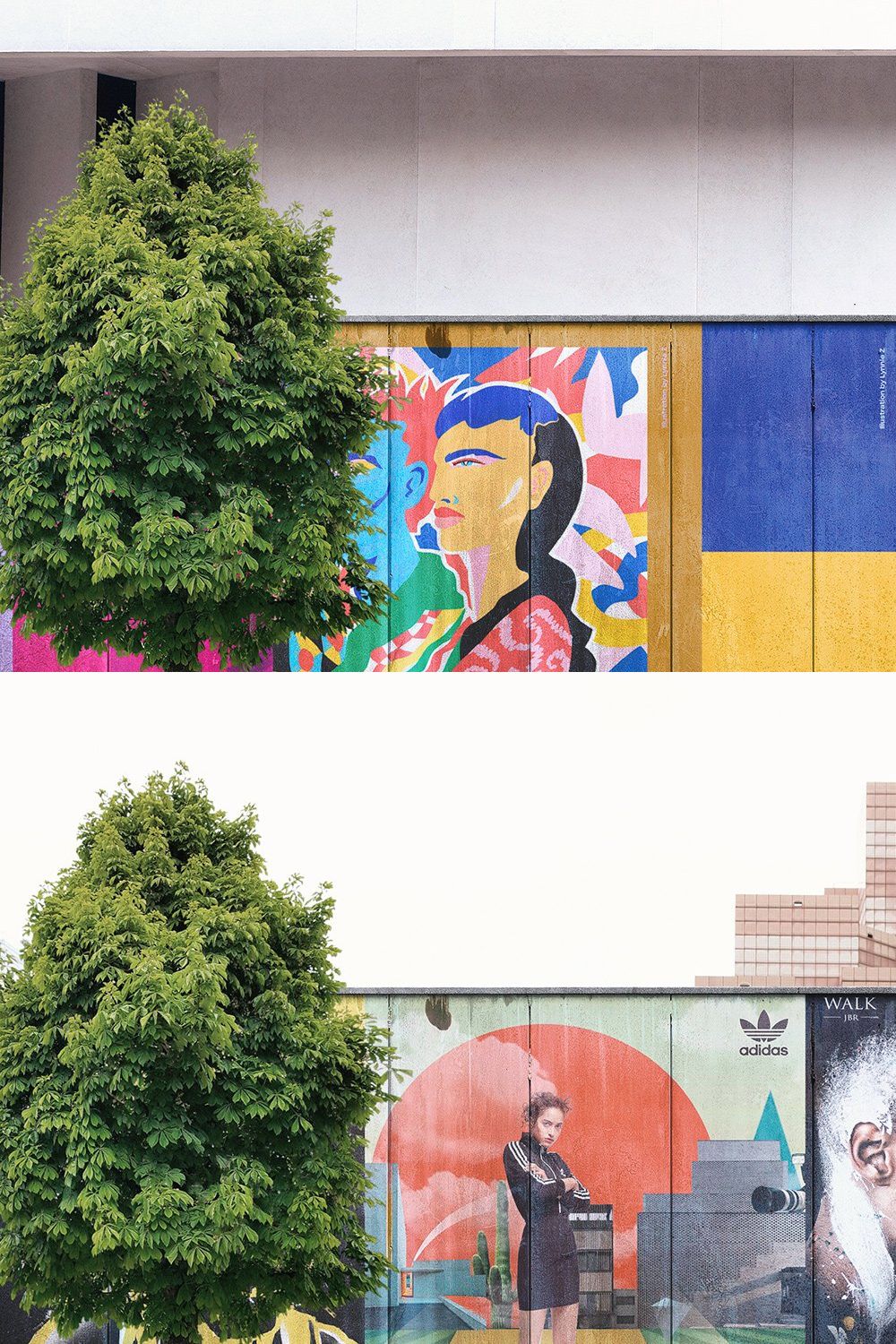 Mural Street Mockup pinterest preview image.