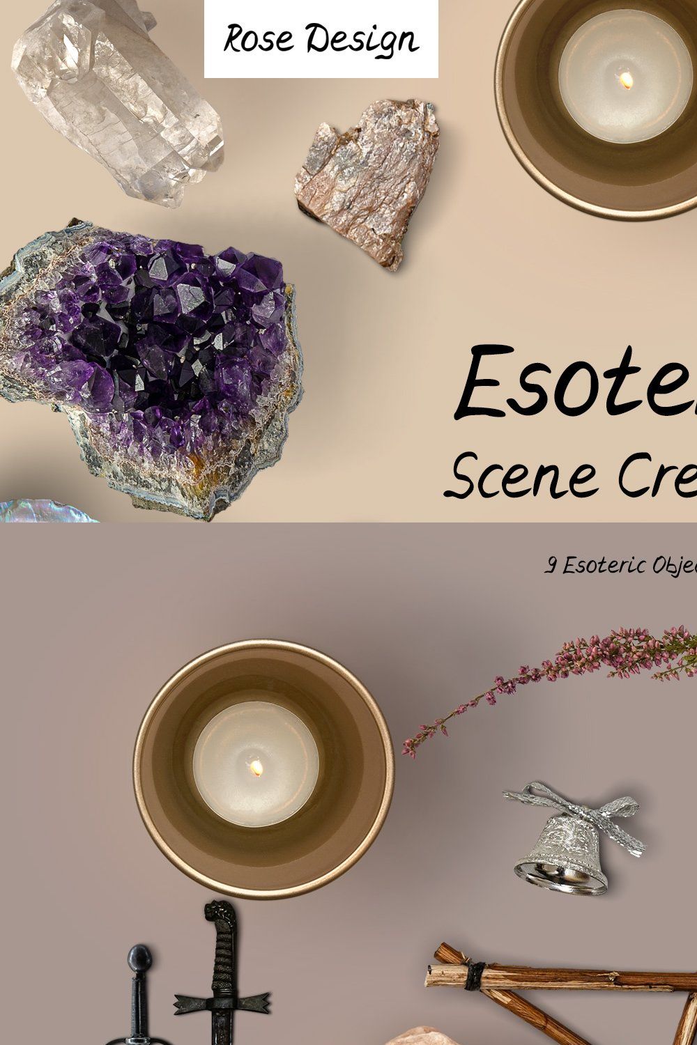 Mystic Esoteric Scene Creator Mockup pinterest preview image.