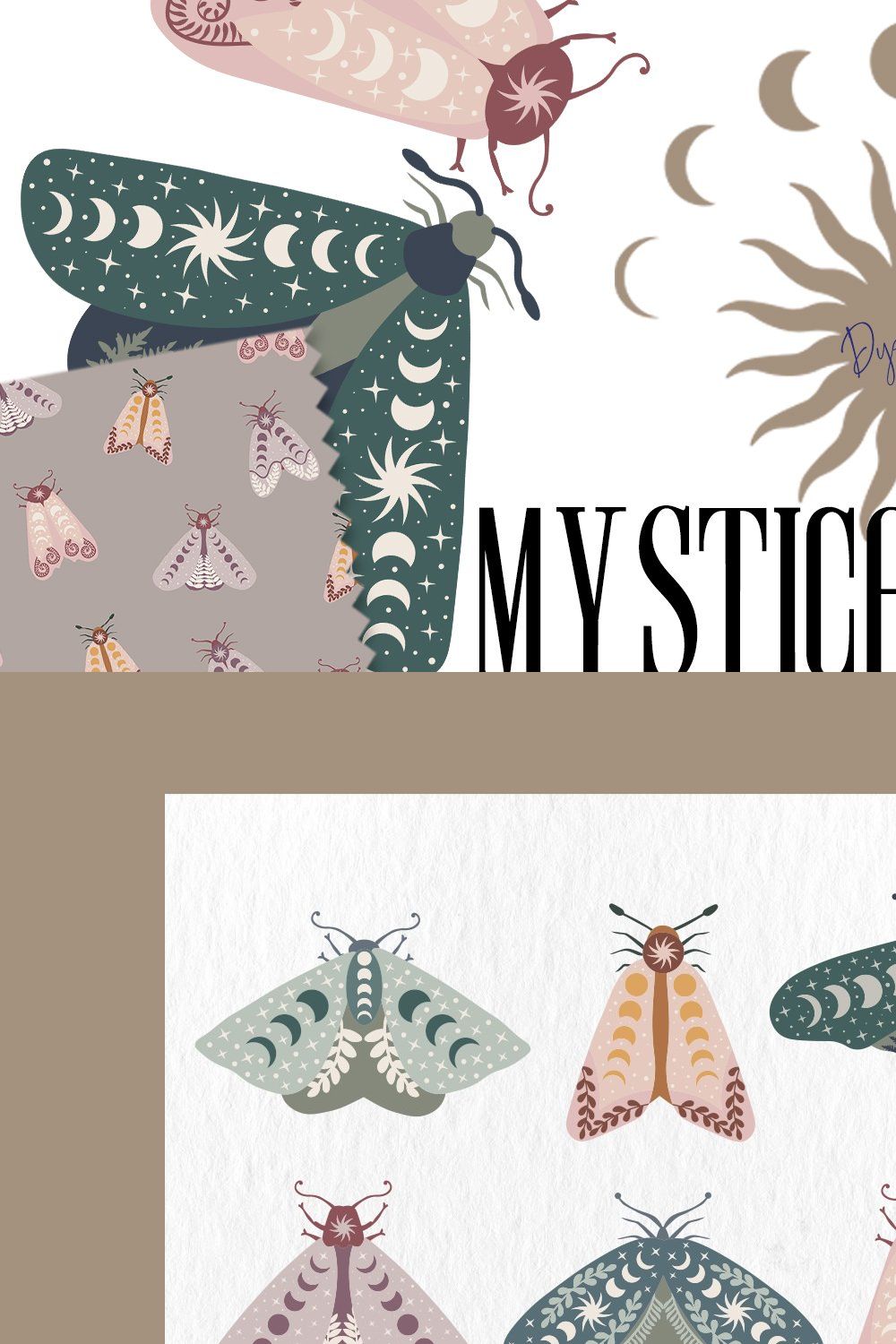 Mystical Moth pinterest preview image.