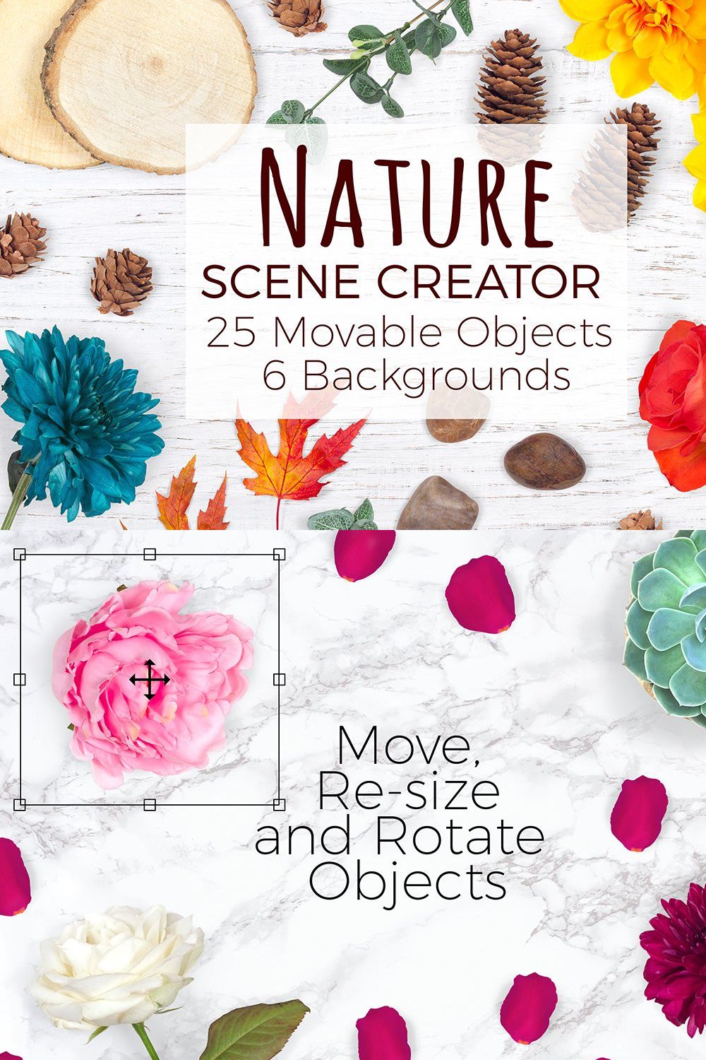 Nature Scene Creator - Top View pinterest preview image.