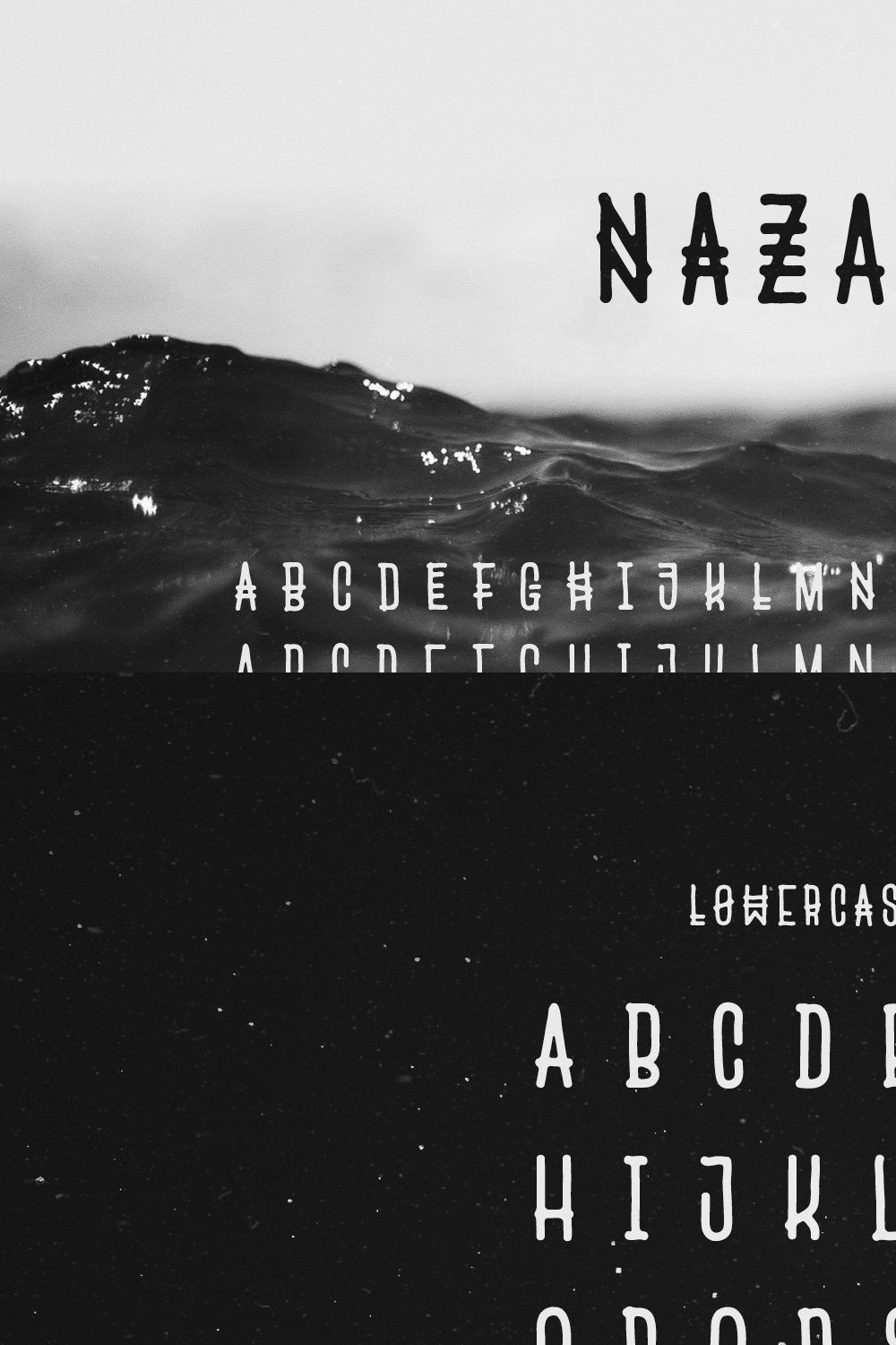 Nazare font pinterest preview image.