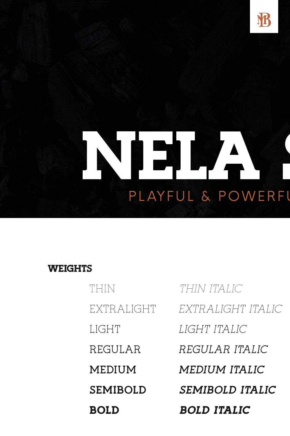 Nela Slab - Playful & Powerful Slab pinterest preview image.
