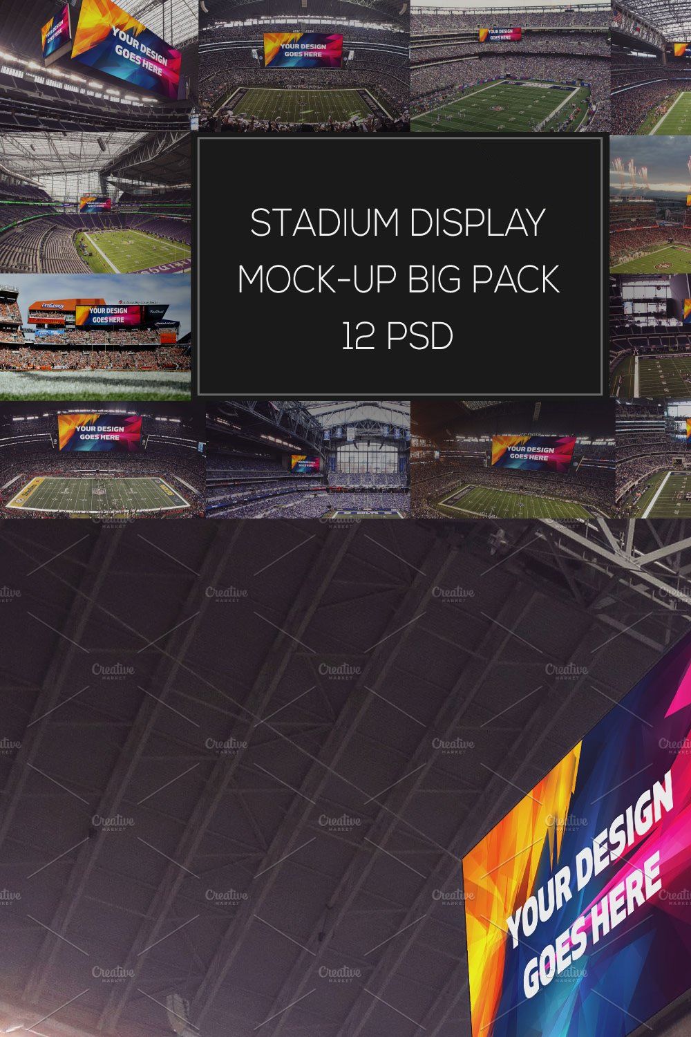 NFL Display Mock-up Big Pack #1 pinterest preview image.