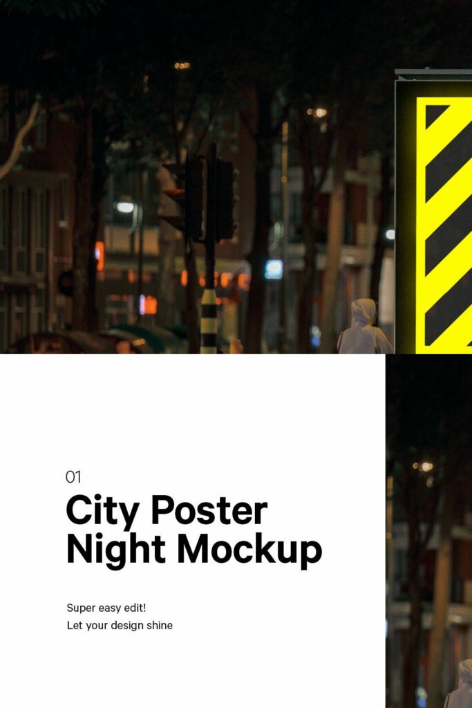 Night City Poster Mockup – MasterBundles