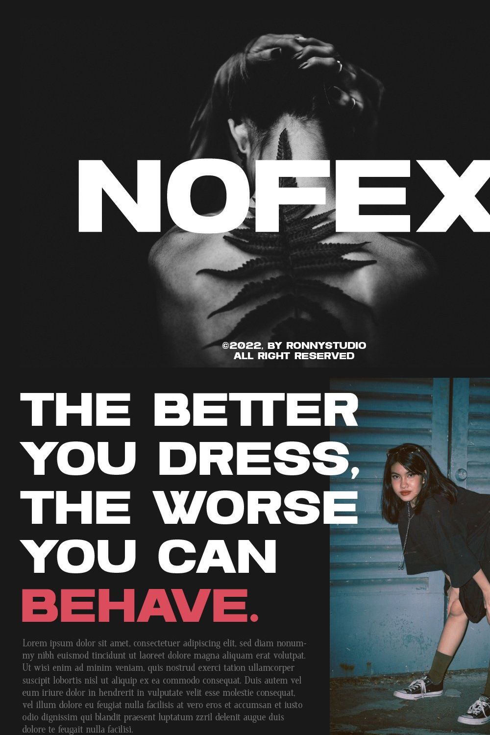 Nofex - Expanded Sans Serif pinterest preview image.