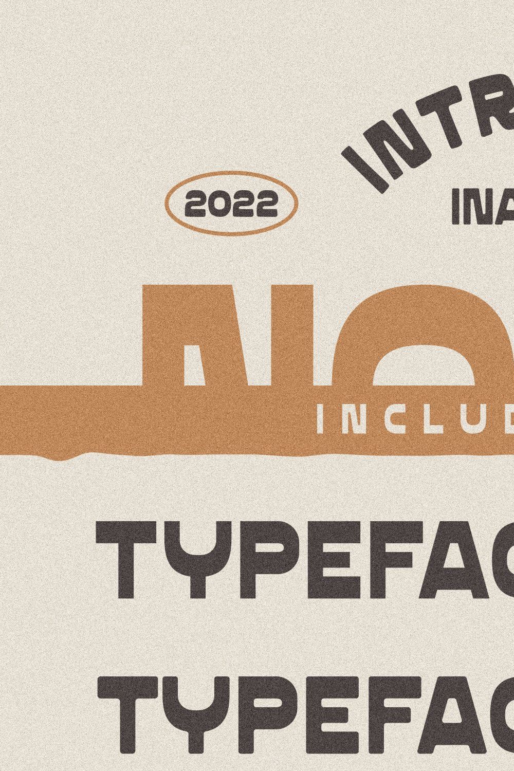 Norca Typeface pinterest preview image.